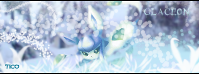 Glaceon en la ventisca