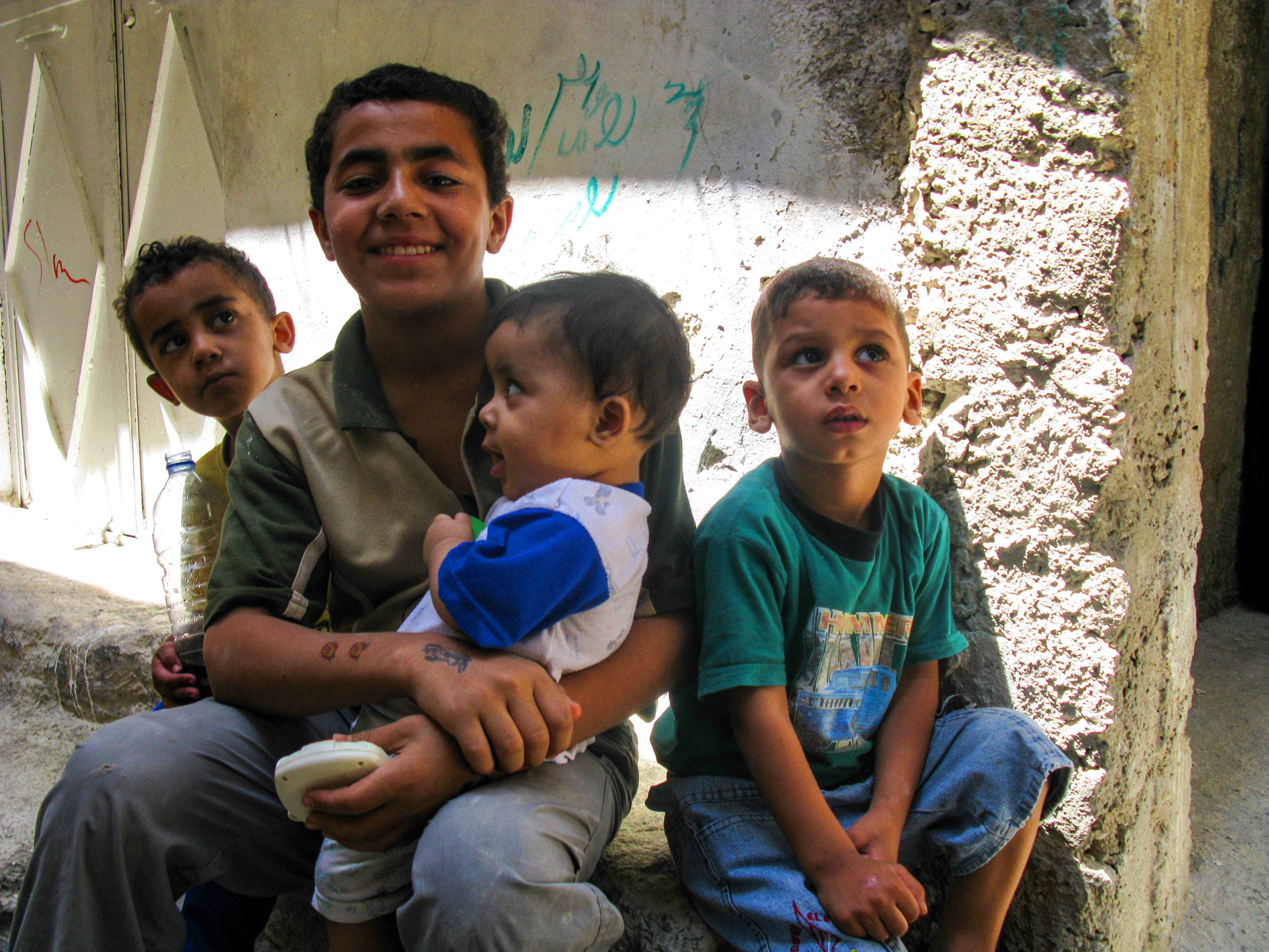 Kids in Sbeineh Camp, Damascus, Syria