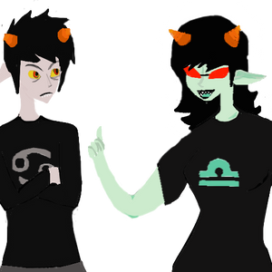 Bluh Karkat and Terezi