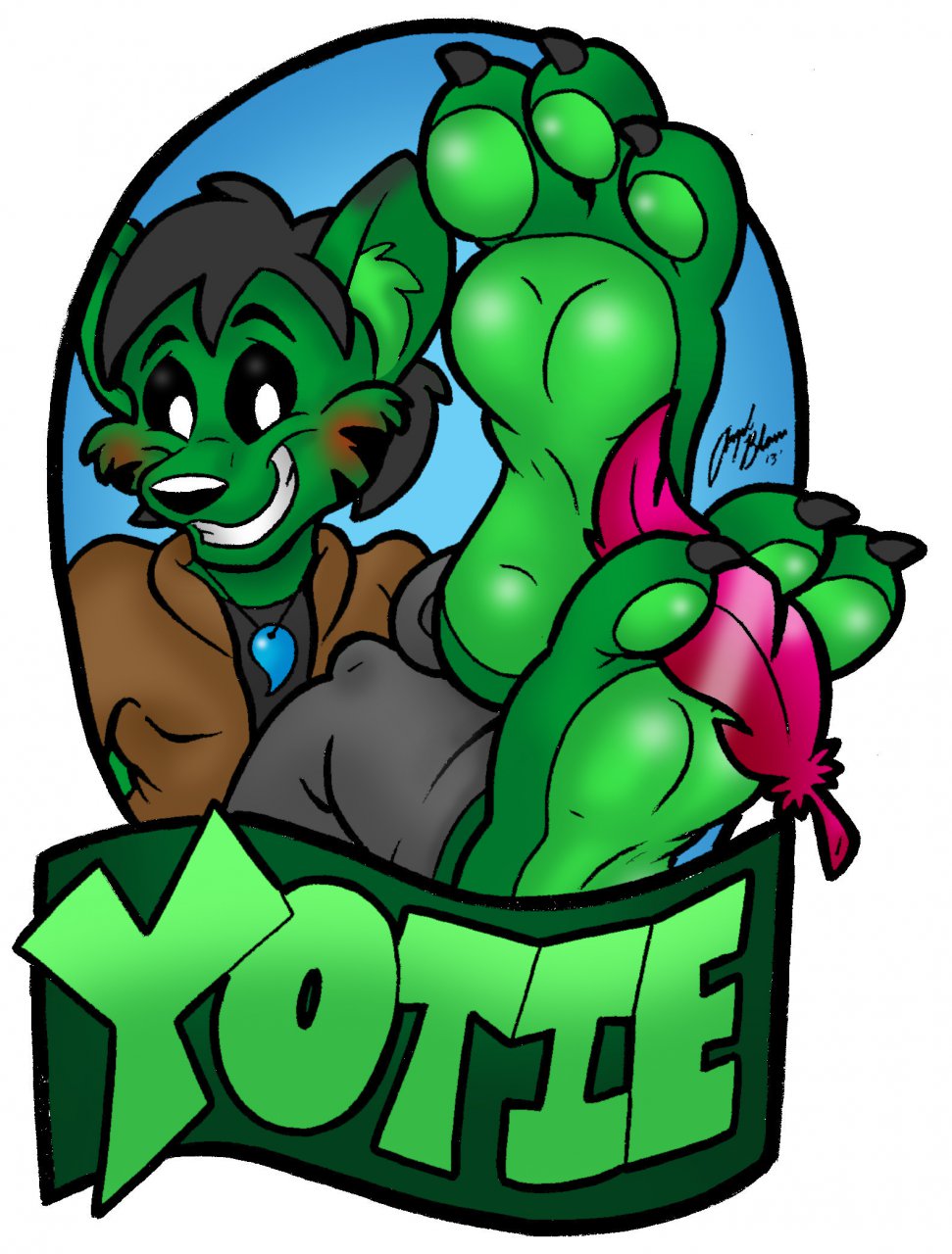 Comission: X'hutoa Paw Badge