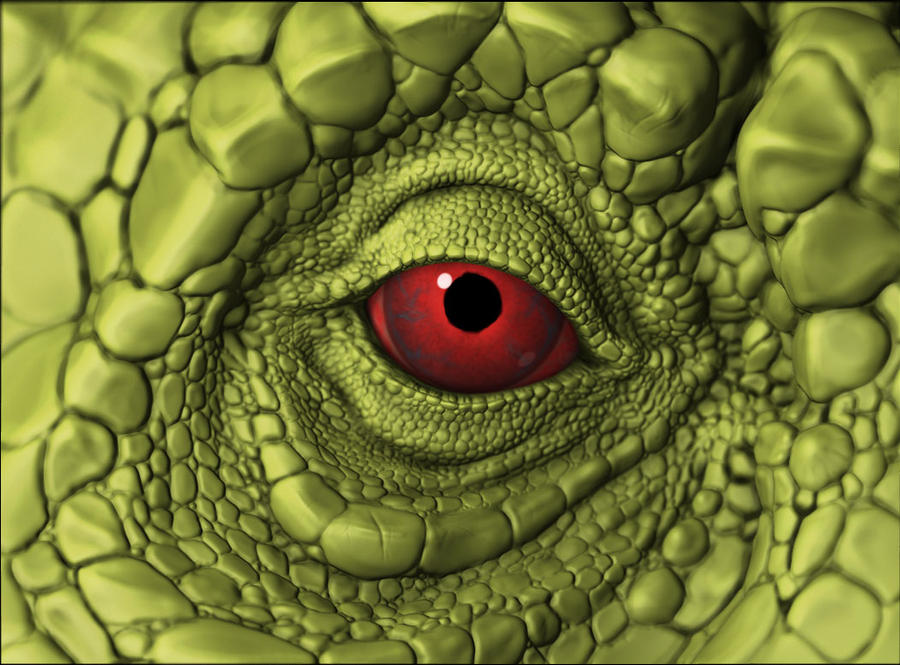 Dino Eye Closeup WIP