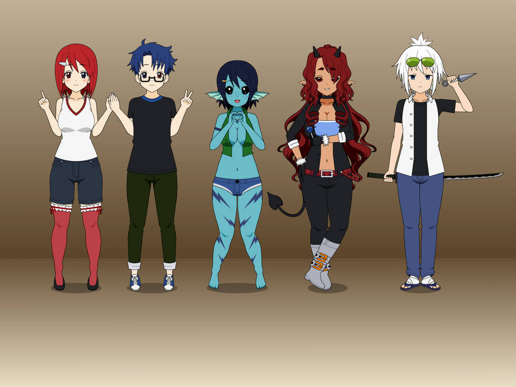 Random OC Group shot #1 by Jarilite