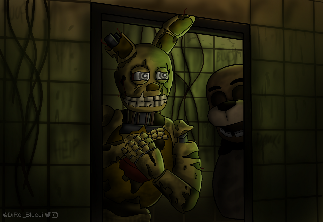Error 666 Spring Trap *Ventilation error* Springtrap: by BlueJiArts on DeviantArt