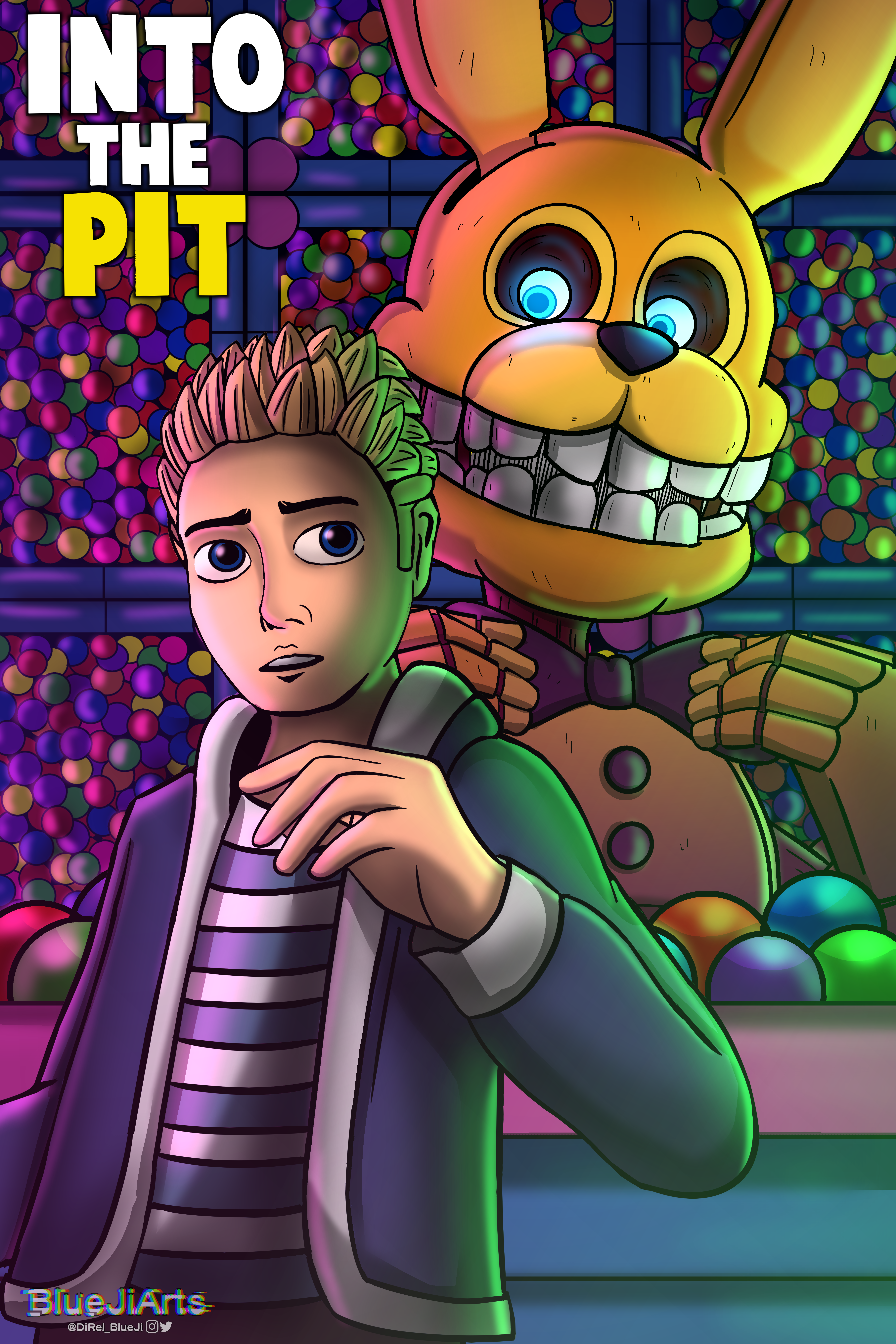 Into The Pit in 2023  Fnaf art, Fnaf, Fan art