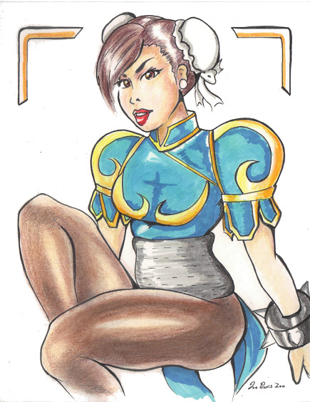 Chun Li in Colored Pencil