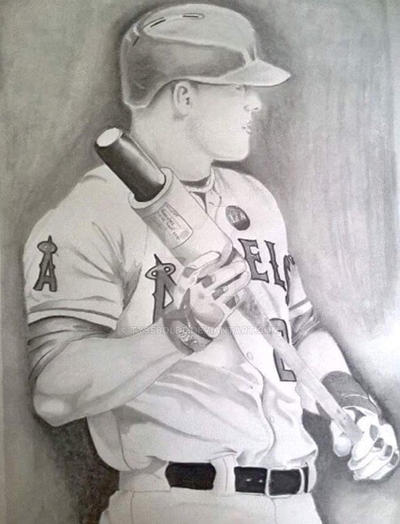 Mike Trout drawing (Hand Sketch) by TySebold6 on DeviantArt