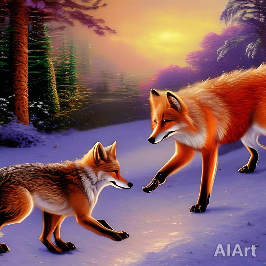 Deviantart Foxes Foxes by Aurathesilkwing on DeviantArt