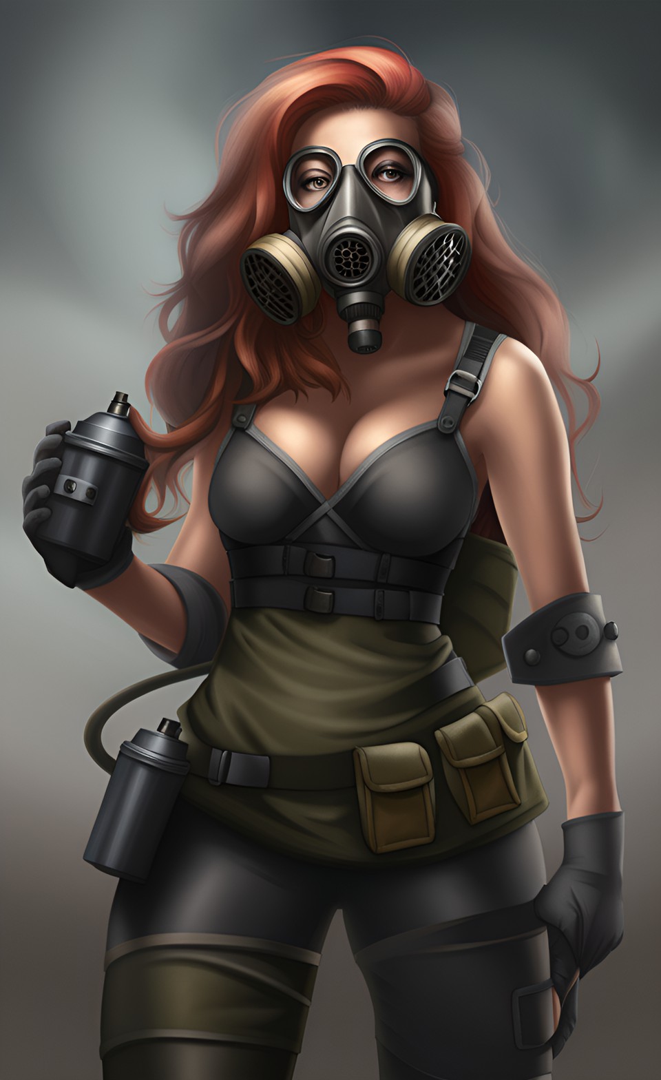 Gas Version Deviantart Female gas mask solider by DRKen7 on DeviantArt