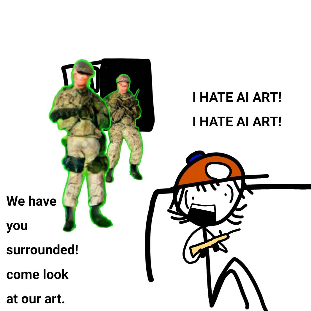 I HATE AI ART! (meme) by BlankFaceSodaBoi on DeviantArt