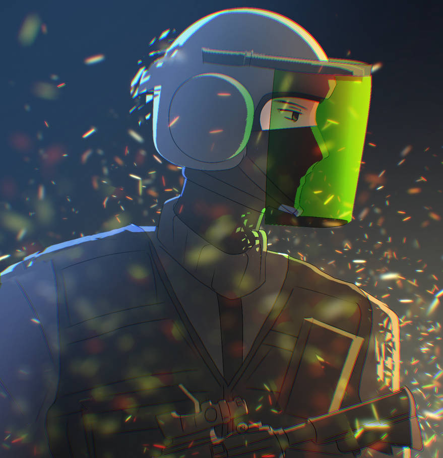 Operator under riot art / scp foundation guard by yellowhMoana on ...