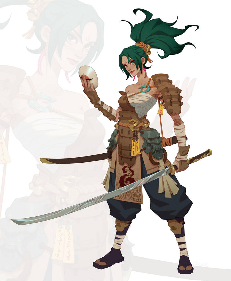 Female Samurai by IDEAXU on DeviantArt