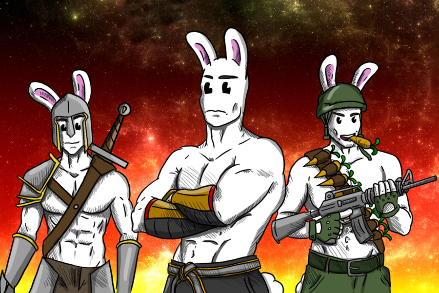 EB Games Contest - Super Manly Rabbits