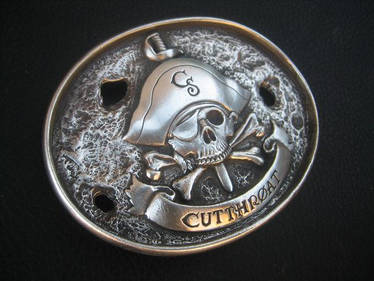 Cutthroat belt buckle