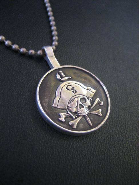 Silver Pirate pendant