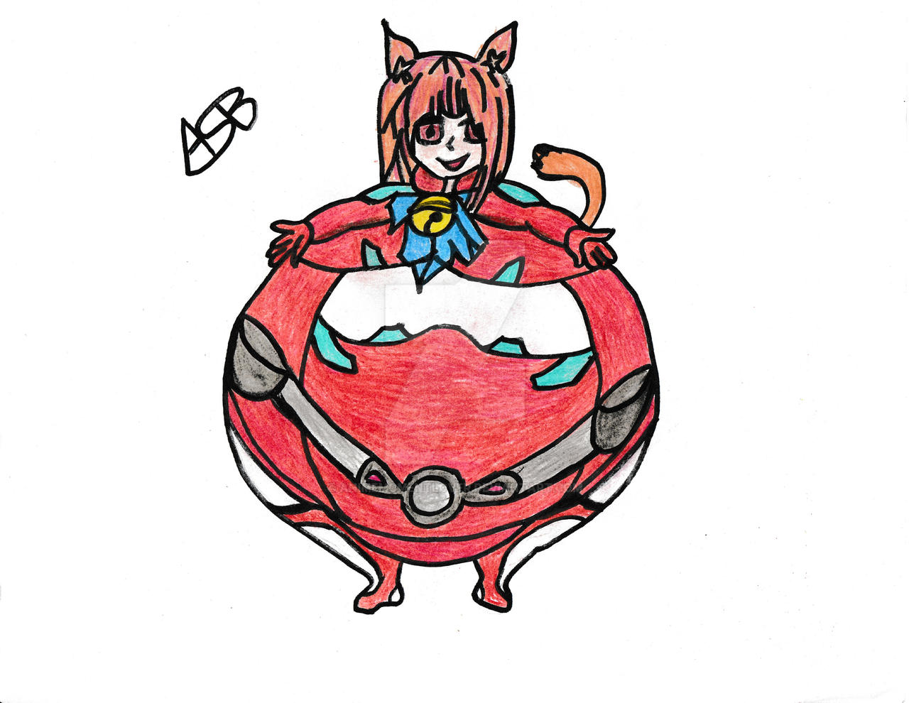 Cat Inflation Animation Inflated Cat Cutie by AnimeMomentLover on DeviantArt