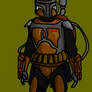 Cov in Mandalorian armor