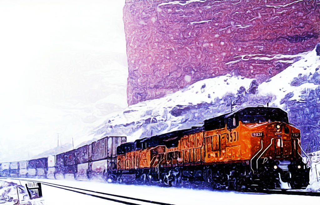 Snow Train by Glatzenschlumpf on DeviantArt