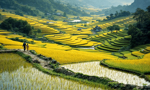 Gif Rice Field Integrated Somewhere in Asia -animated rice field by MiniModele on DeviantArt