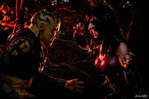Mileena and D'vorah