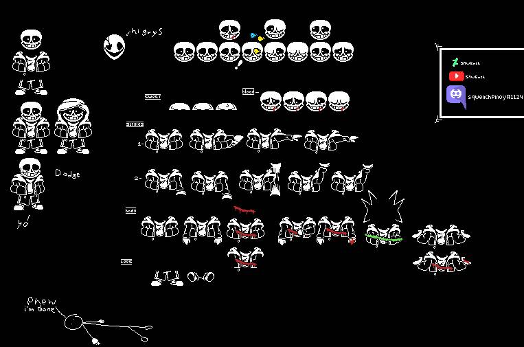 Full sans sprite sheet! by sqwench on DeviantArt