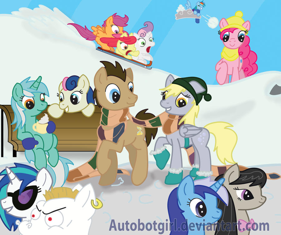 Brony Thank You Fund Calendar: January-Cozy Couple