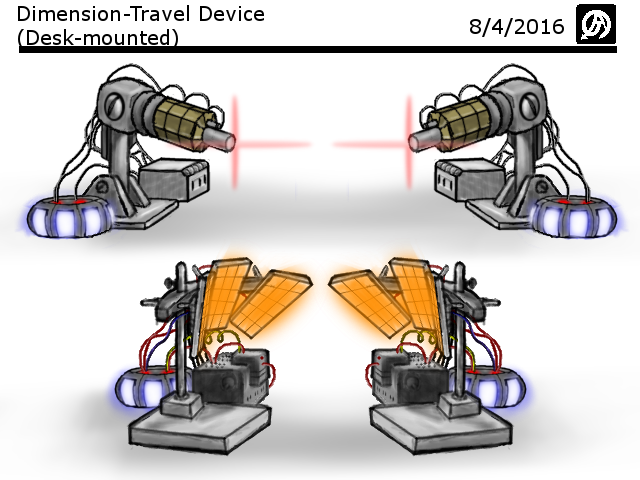 Dimension-Travel Device (desk mounted) Concept Art by andrew-navarro on ...