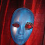 Mask on Red Background