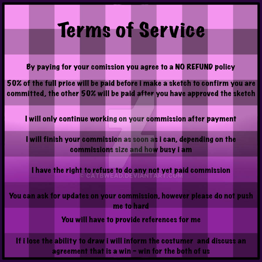 Commission Sheet TOS by CatBwead on DeviantArt