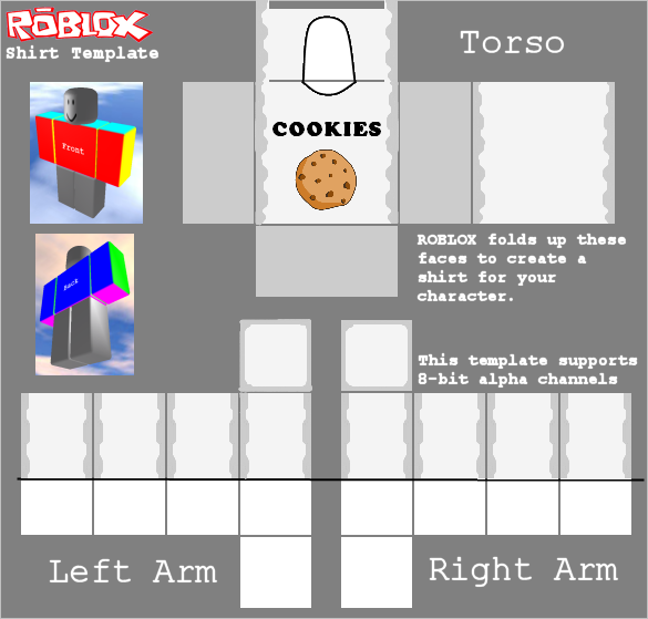 Cookies Shirt For Sal212 Roblox By Quadriplerainbow On Deviantart - roblox wiki t shirt template