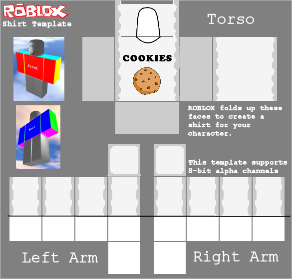 Cookies Shirt For Sal212 Roblox By Quadriplerainbow On Deviantart - 585 x 559 roblox shirts