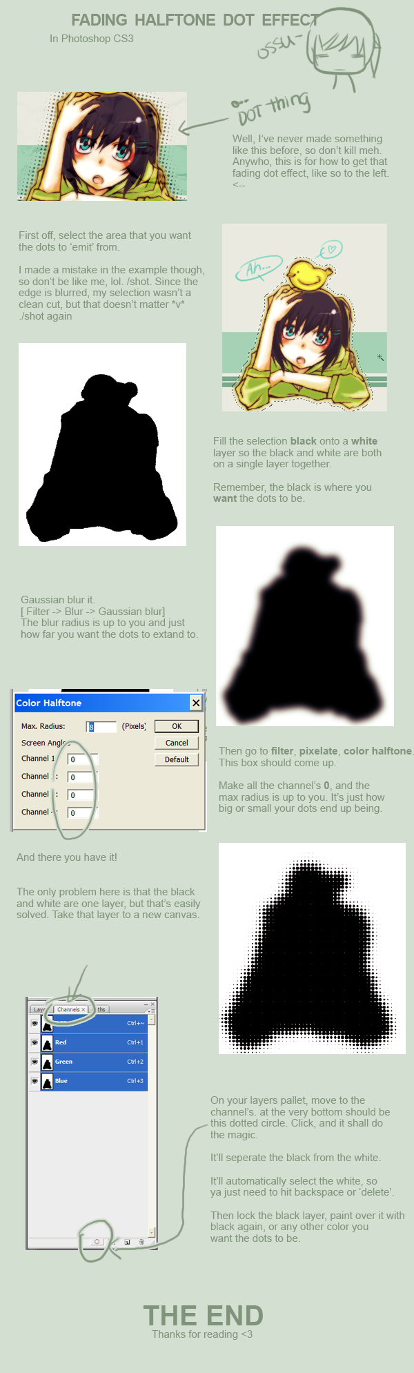 Fading Dot-Halftone Tutorial