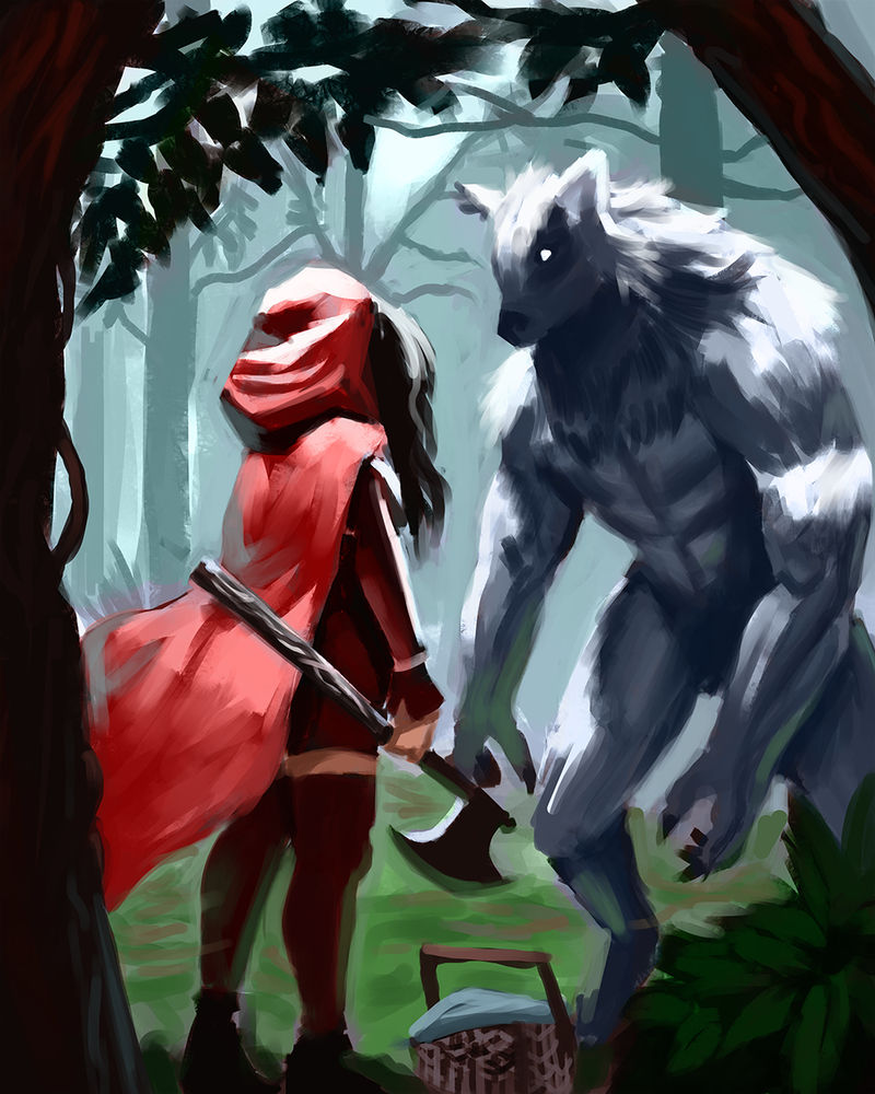 Little Red and the Wolf by Rhydwyn