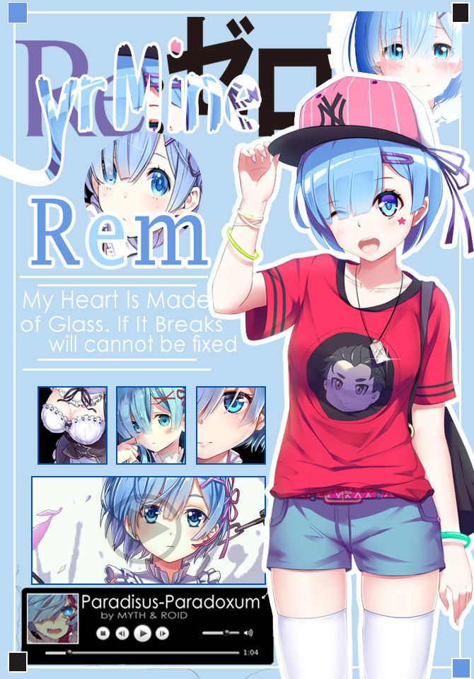 Rem Simple Poster by yrMine on DeviantArt