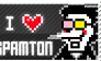 Deltarune - I Love Spamton Stamp