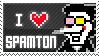 Deltarune - I Love Spamton Stamp