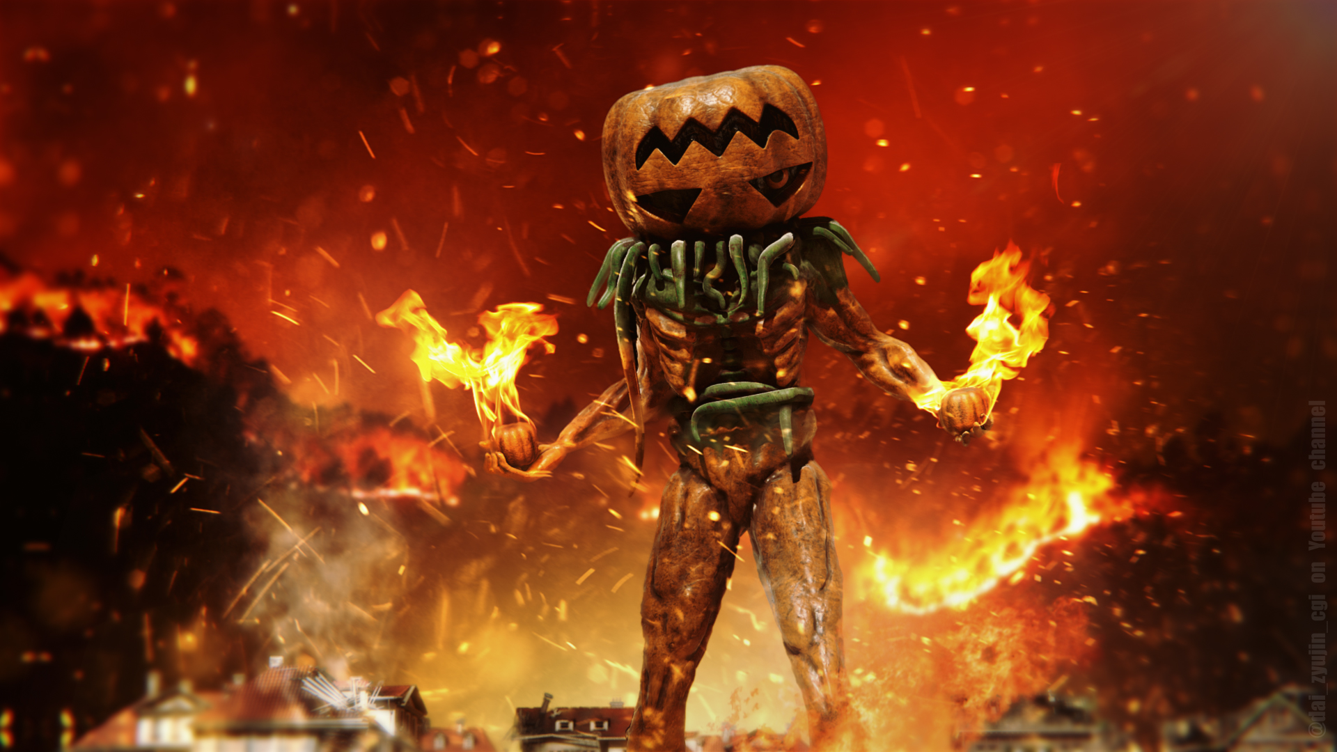 Pumpkin Rapper Wallpaper 3D model by daizyujin4 on DeviantArt