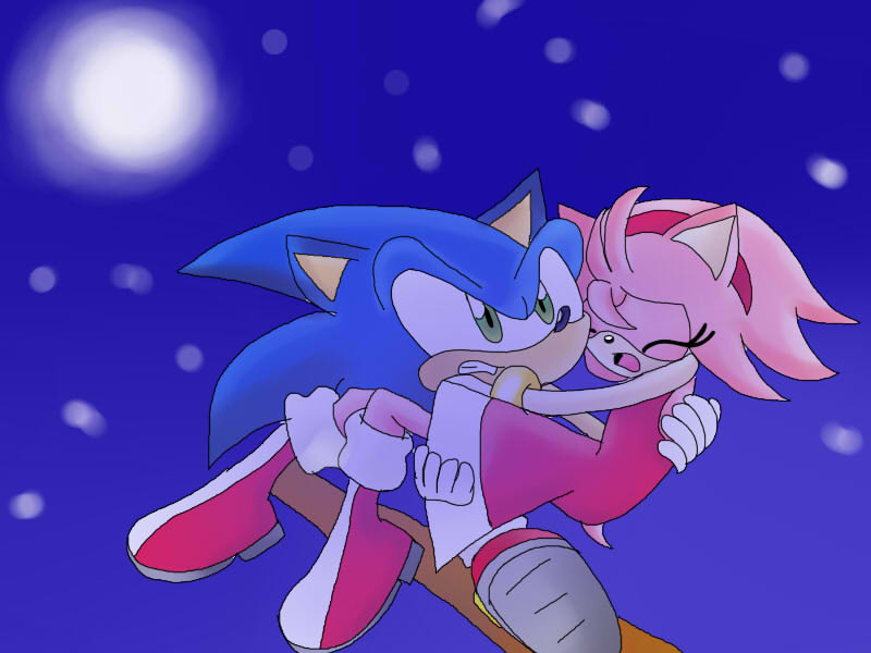 Nitro on X: Sonamy is love 💙💗💘 #SonAmy #SonicTheHedgehog https