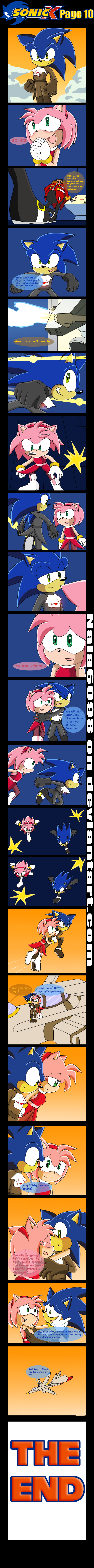 Sonic X comic page 10 (the last page)