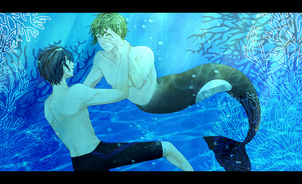 Free!-MakoHaru-The Merman That is Afraid of Ocean