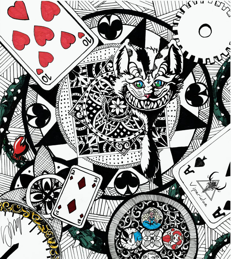 Mandala Cheshire Cat by VooperGr on DeviantArt