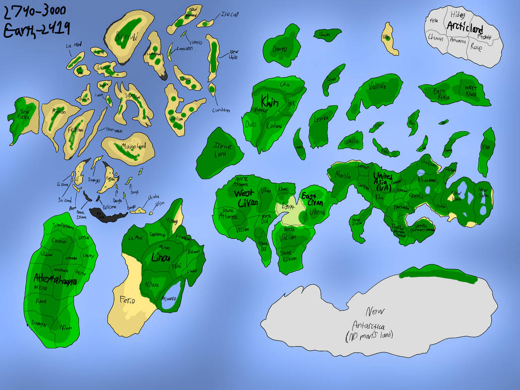 Power Rangers Earth Map Map of Earth-2419 by theDraga on DeviantArt