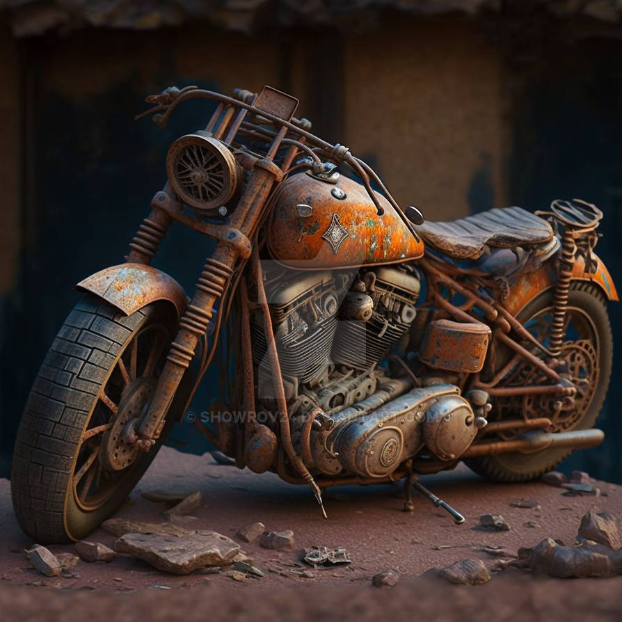 Harley Raptor Rusted LETS GO rusty harley davidson motorcycle abandoned by showrov24 on ...