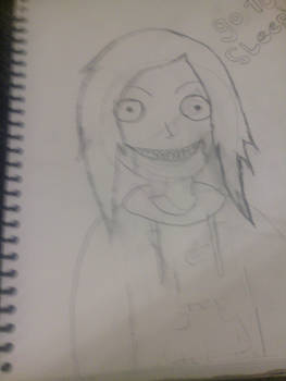 jeff the killer drawing (not finished)