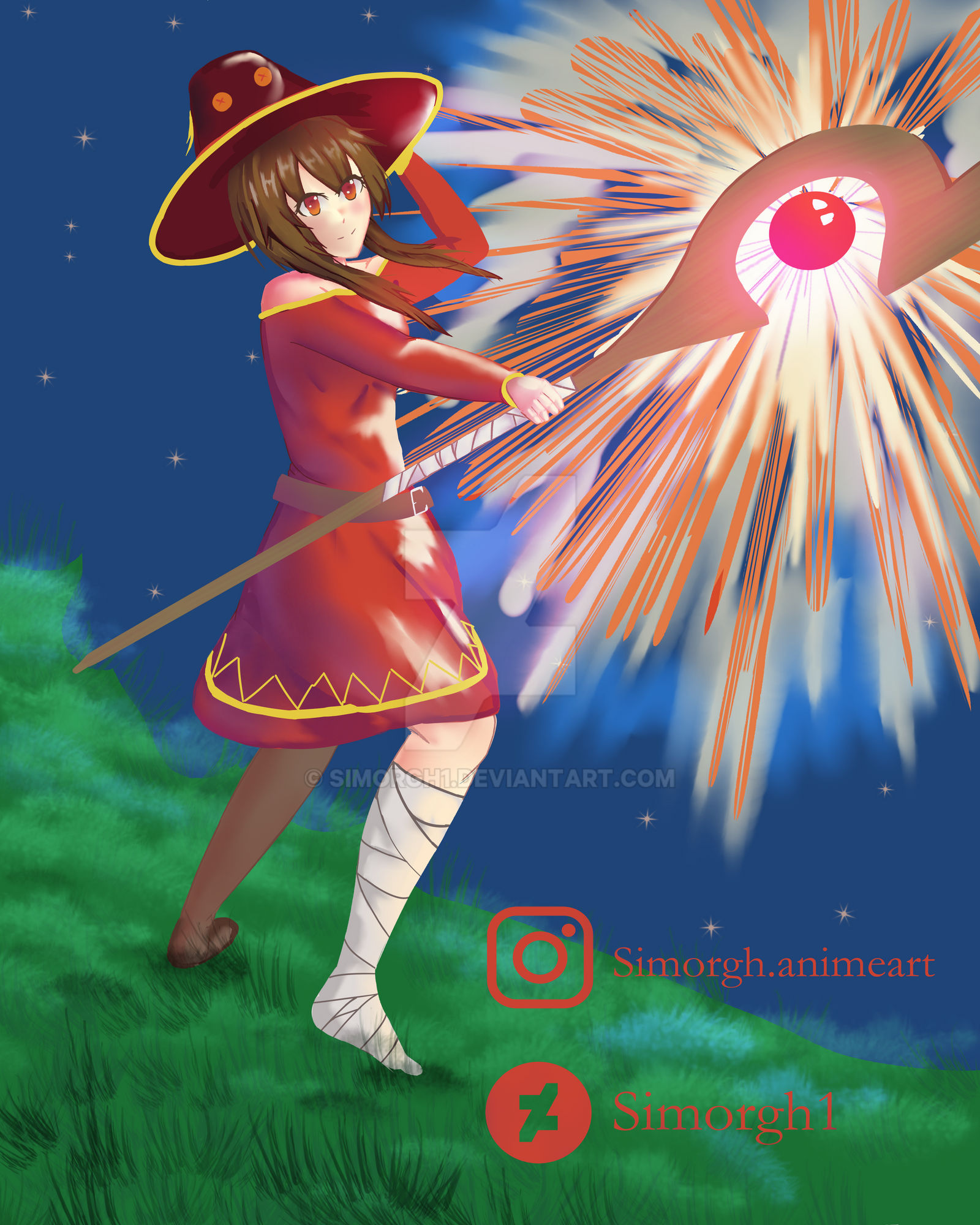 Megumin Explosion Poster Megumin Explosion! by Simorgh1 on DeviantArt