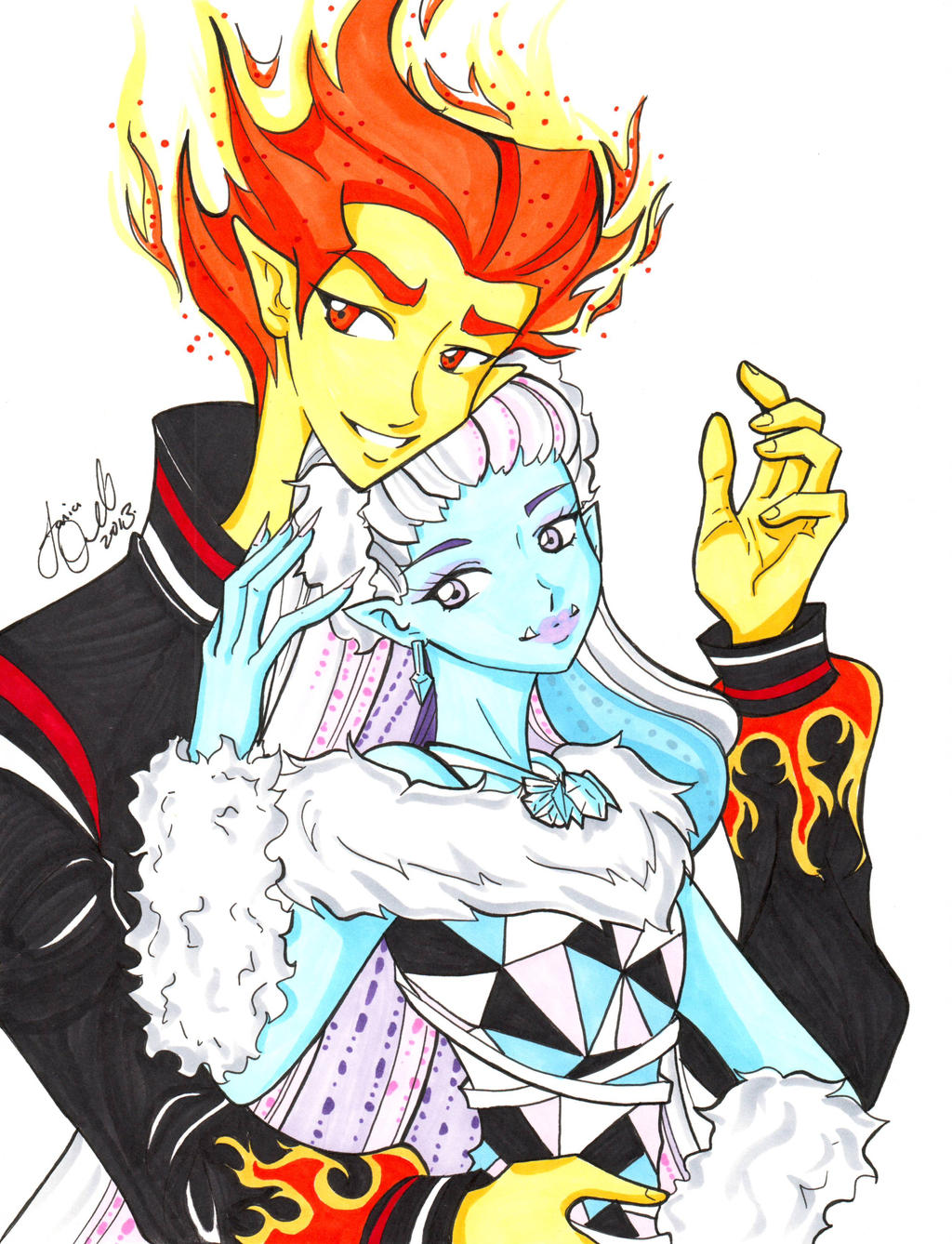 Monster High Ice/Fire Couple