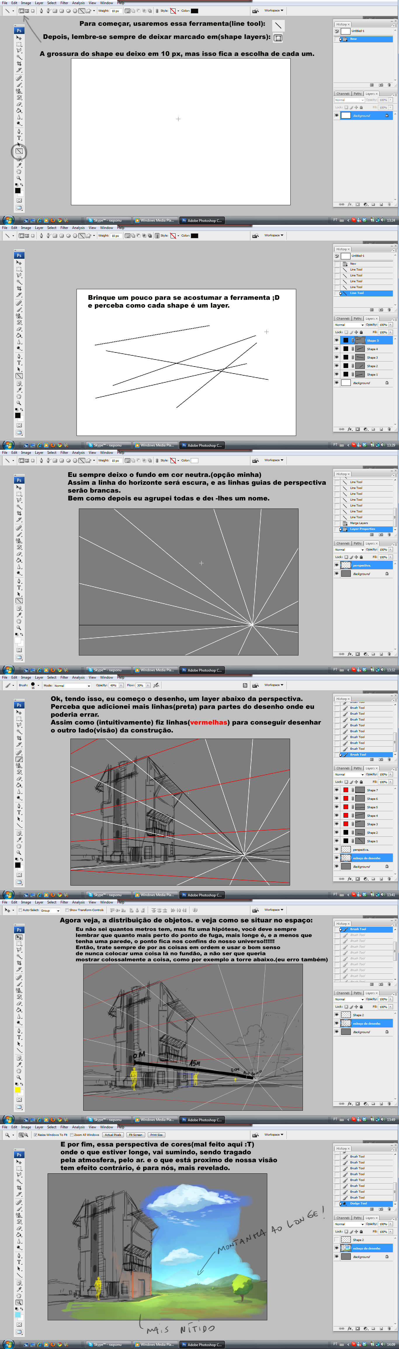 Tutorial da perspectiva alegre