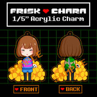Frisk/Chara Acrylic Charm