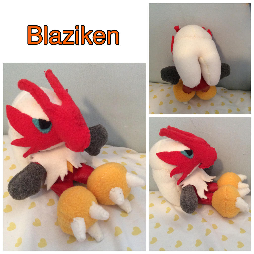 handmade Blaziken pokedoll by shikustar123 on DeviantArt