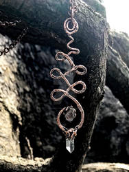 Unalome Symbol copper electroformed Pendant