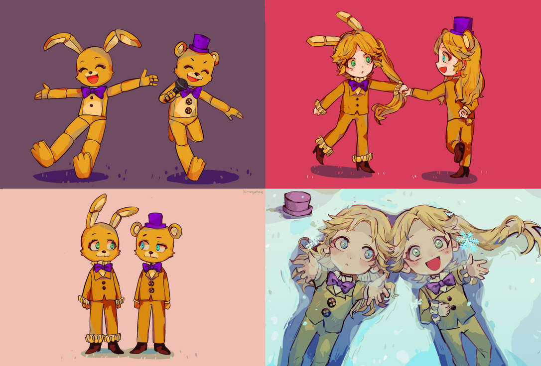 Springbonnie and Fredbear 🇨🇿🦊\Kaktus/🦊🇨🇿 - Illustrations ART